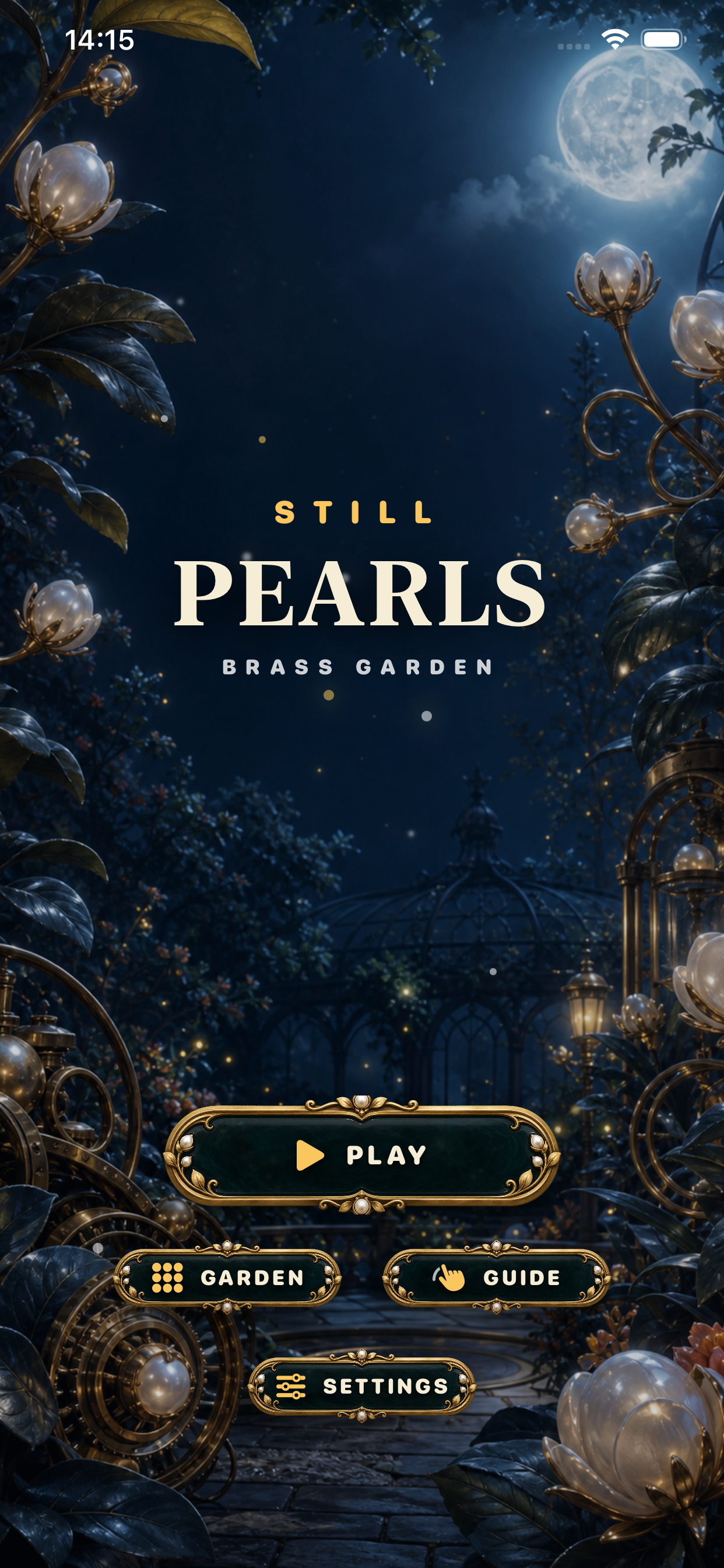 Still Pearls home screen